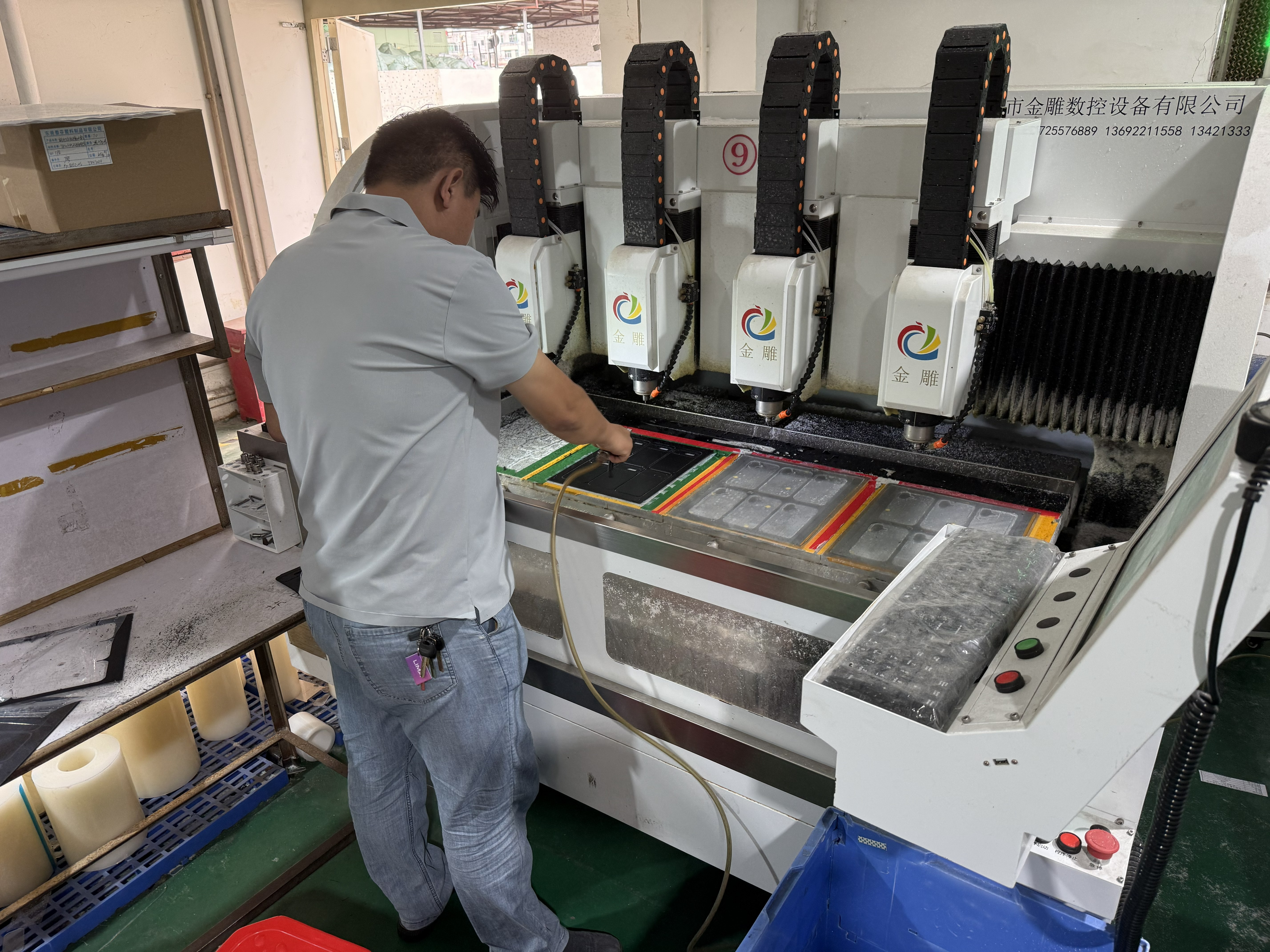 Manufacturing partner production floor — series production of Inventus-supported components.