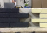 Decorative bricks for architectural facades.